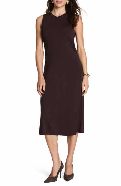 SPANX® Ruched Sleek Jersey Tank Dress