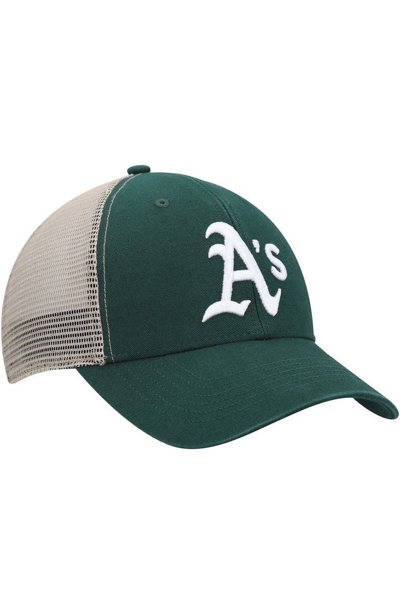 '47 Men's '47 Green Oakland Athletics Flagship Wash MVP Trucker Snapback Hat, Alternate, color, Green