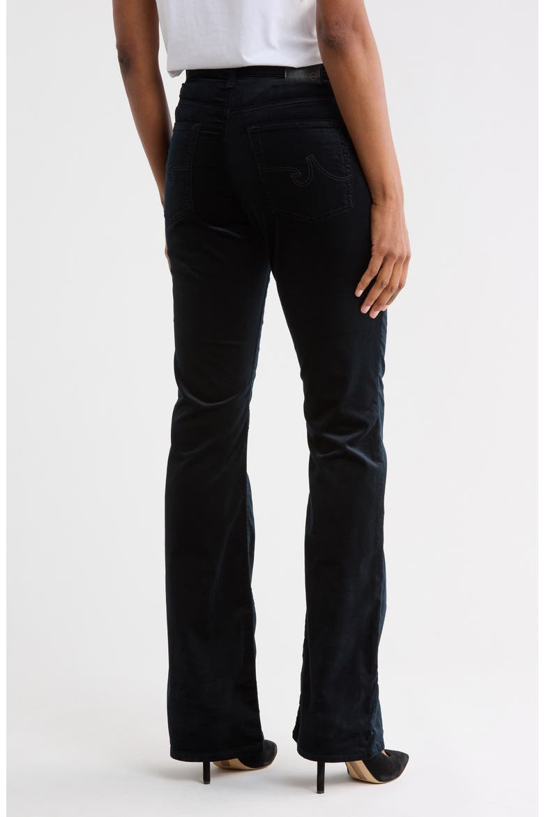 Alexxis Coated High Waist Bootcut Jeans, Alternate, color, SUPER BLACK