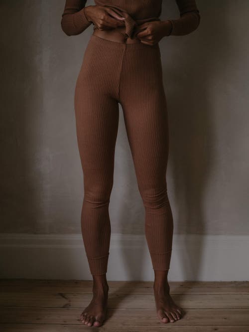 The Simple Folk The Ribbed Legging In Brown