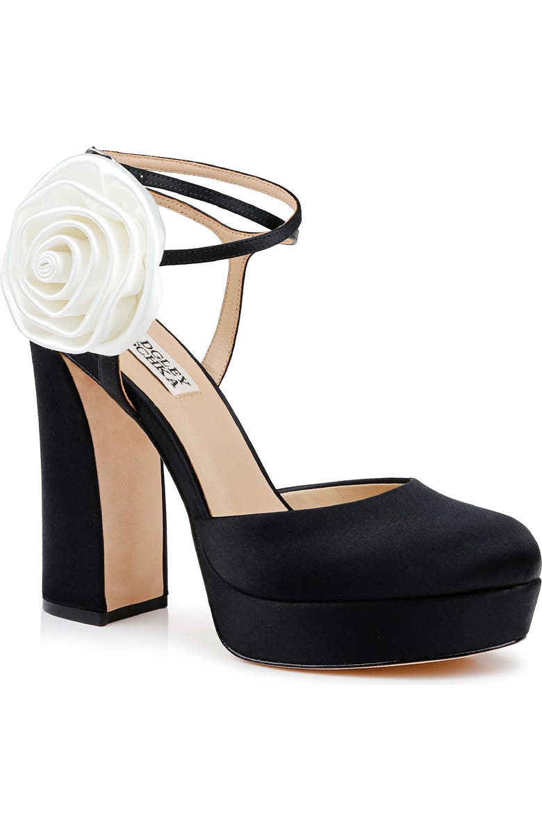 Badgley Mischka Collection Janessa Ankle Strap Platform Pump, Main, color,