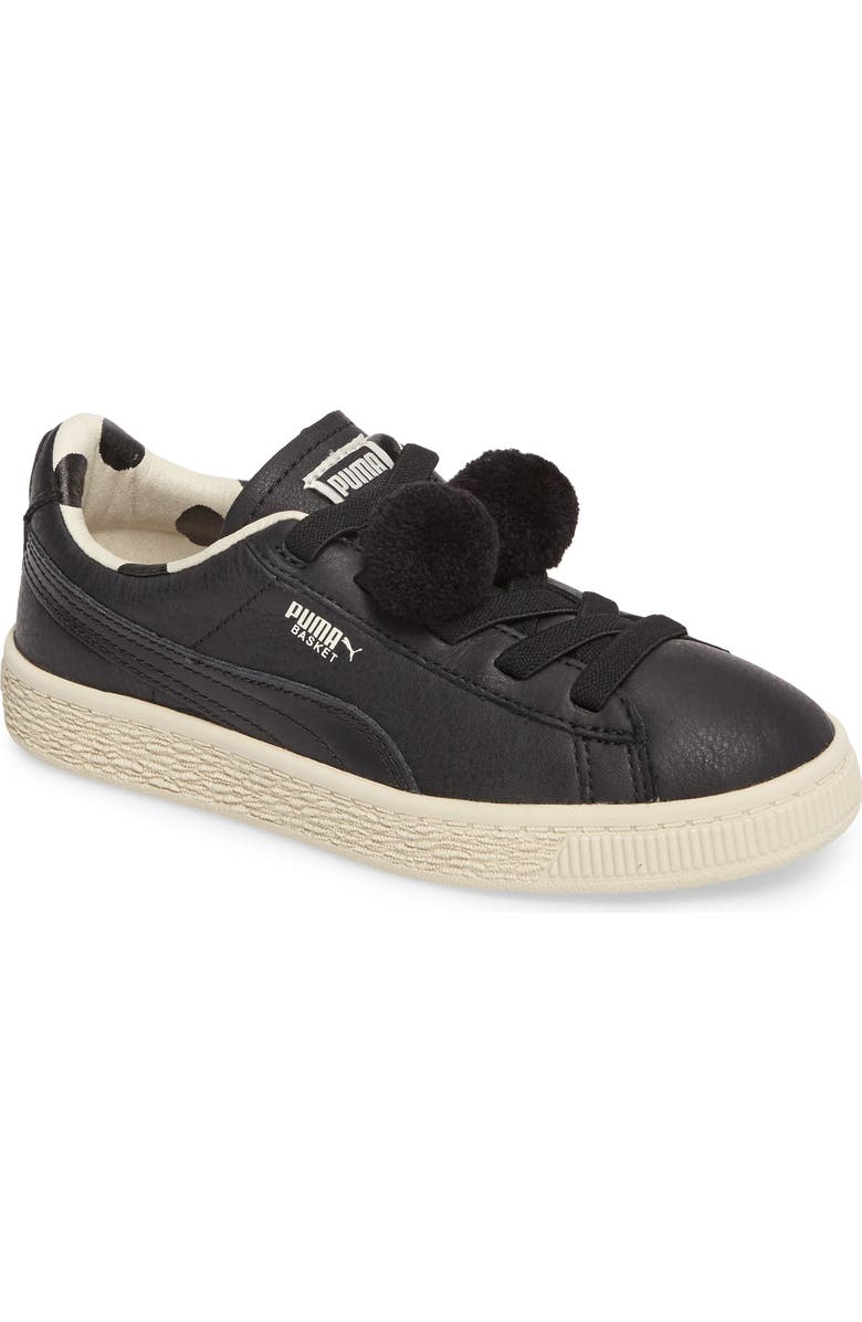 PUMA x tinycottons Basket Pompom Sneaker, Main, color,