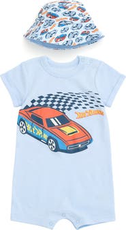 Hot Wheels Romper & Sunhat Set