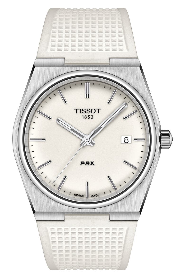 PRX Rubber Strap Watch, 40mm, Main, color, WHITE