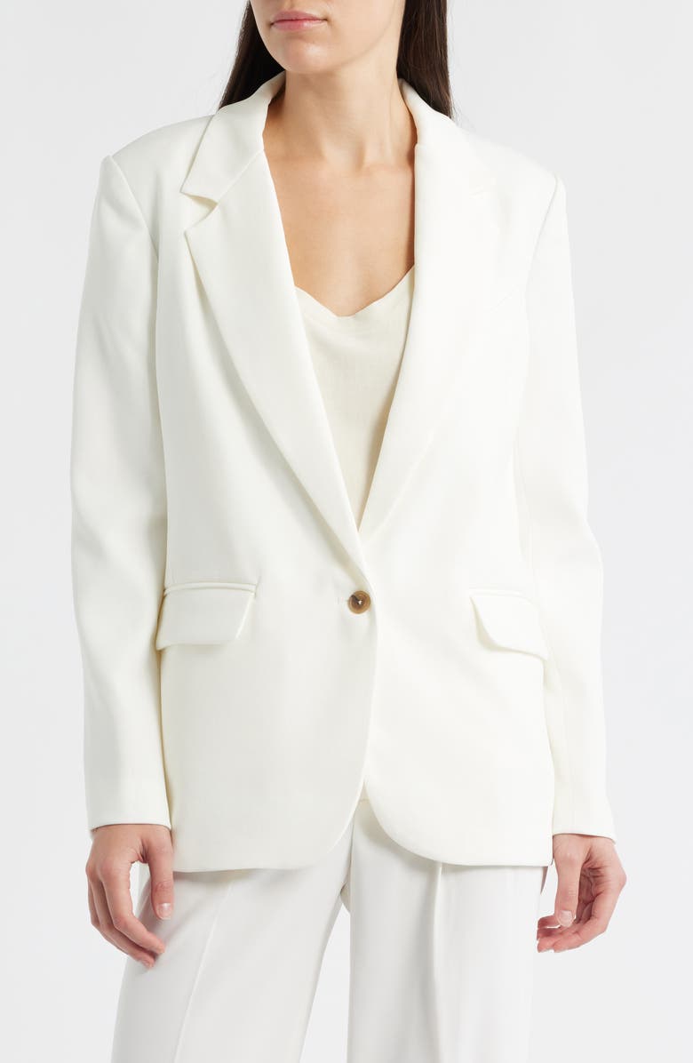 Mavi Jeans Slim Fit Blazer, Alternate, color, Coconut Milk