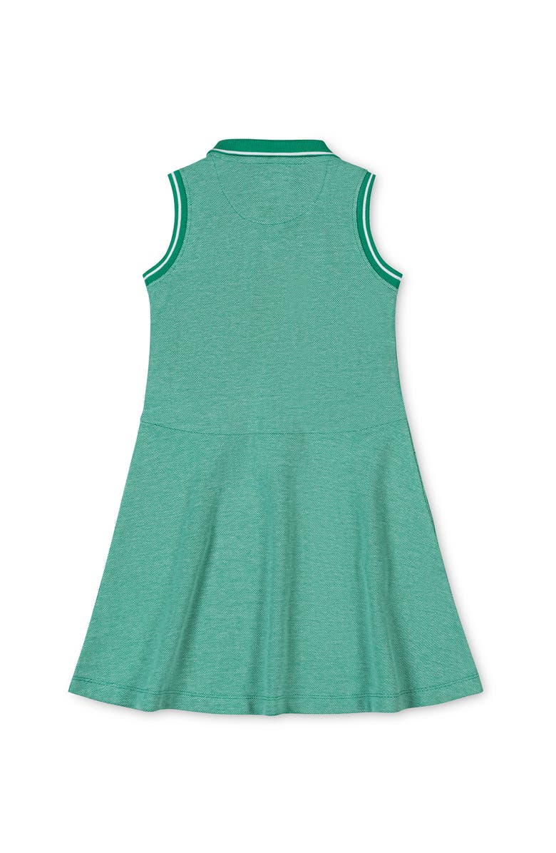Hope & Henry Kids' Organic Sleeveless Pique Polo Dress, Alternate, color, Kelly Green
