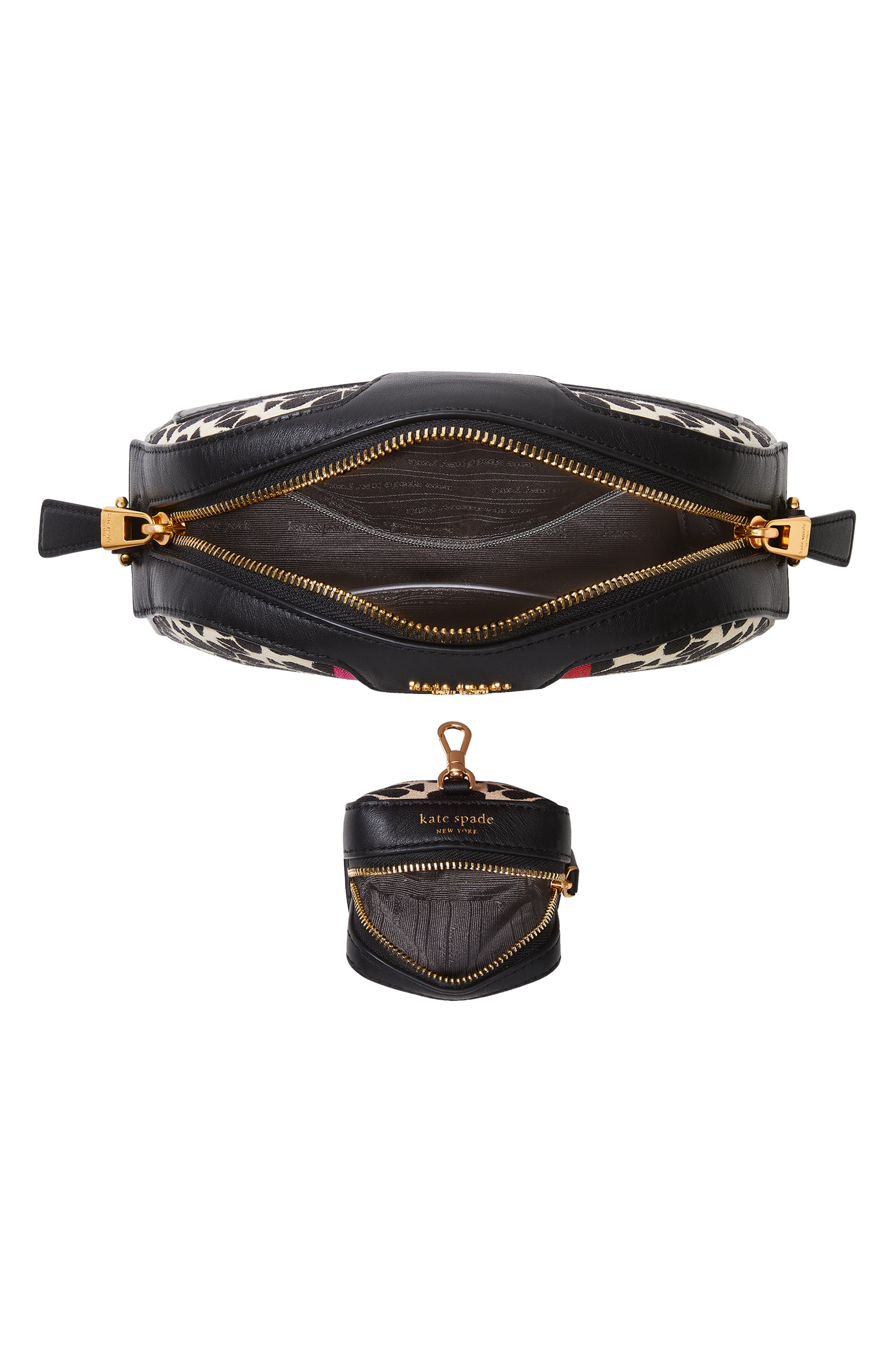 Kate Spade New York spade flower jacquard stripe crossbody bag, Alternate, color, 