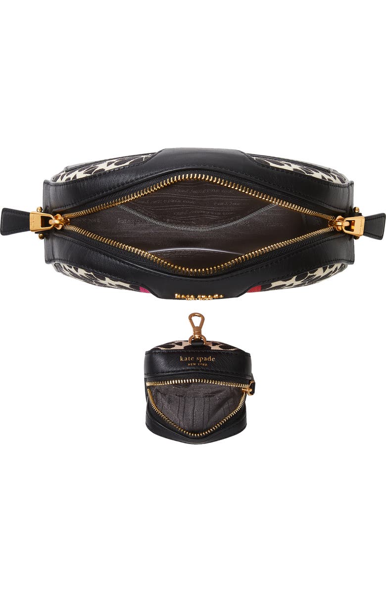 Kate Spade New York spade flower jacquard stripe crossbody bag, Alternate, color,
