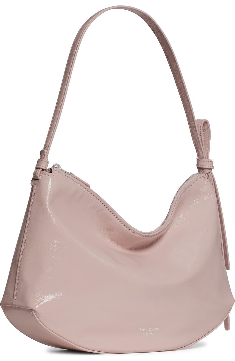 Kate Spade New York large loop crinkle patent leather shoulder bag, Alternate, color,