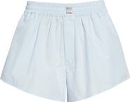 MM6 Maison Margiela Cotton Poplin Wide Leg Shorts