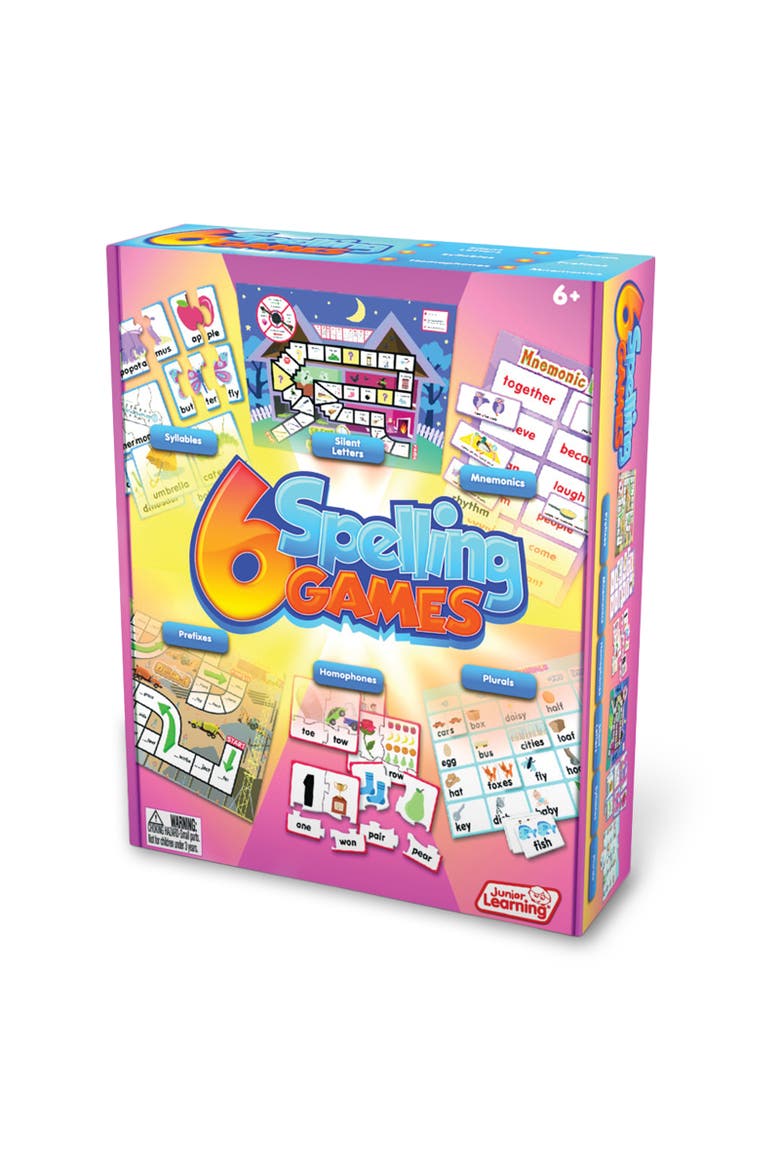 6 Spelling Games, Alternate, color, Multicolored