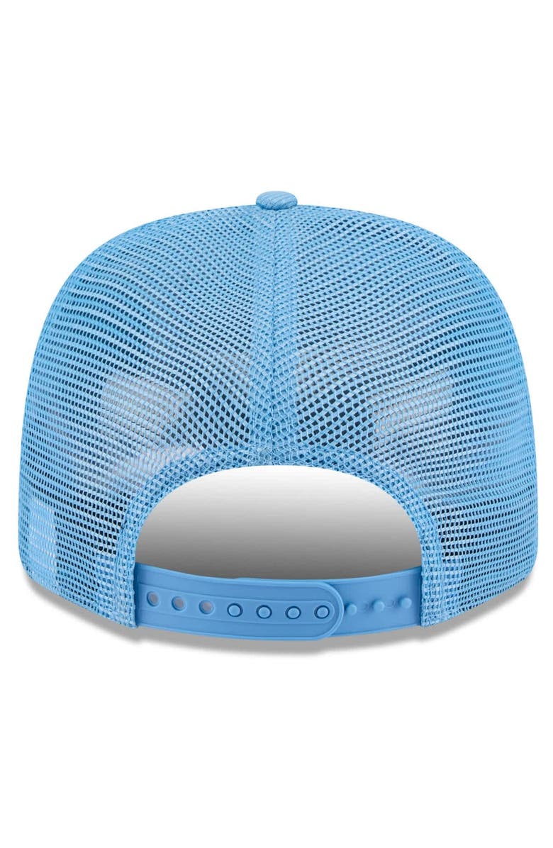 New Era Men's New Era  Light Blue Texas Rangers 2025 Spring Training 9SEVENTY Stretch-Snap Trucker Hat, Alternate, color, 