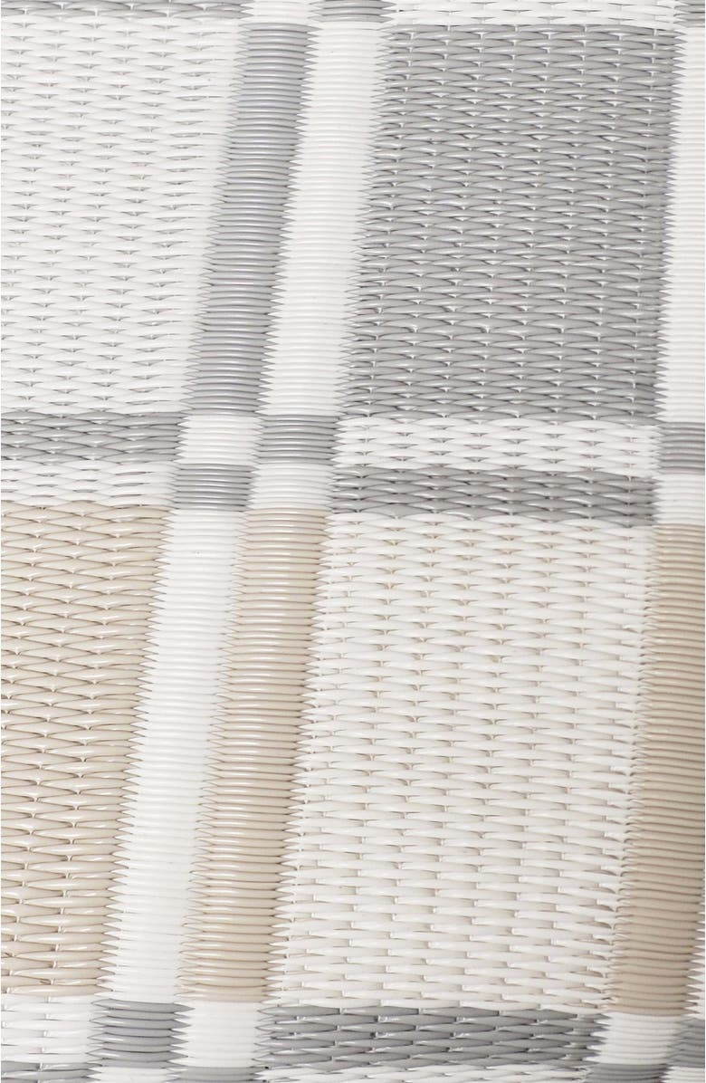 Mad Mats Plaid Off White & Stone Rug, Alternate, color, White And Stone