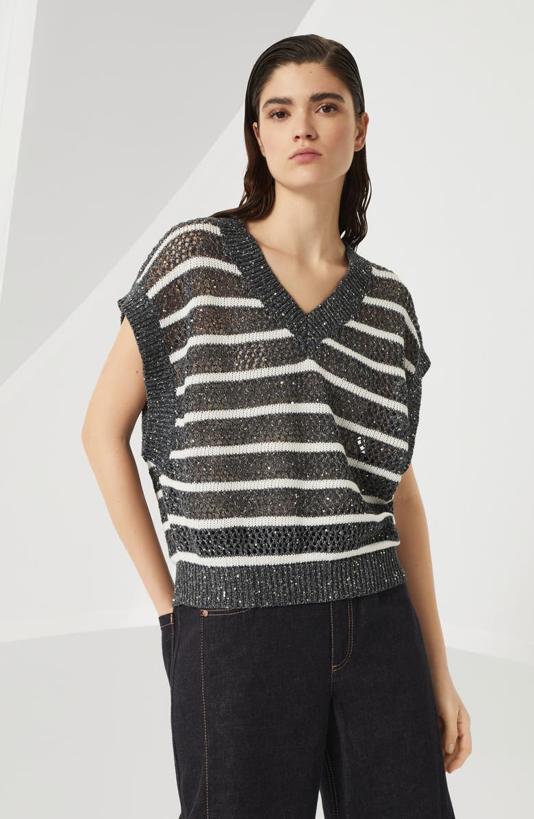 Brunello Cucinelli Dazzling T-shirt, Alternate, color, 