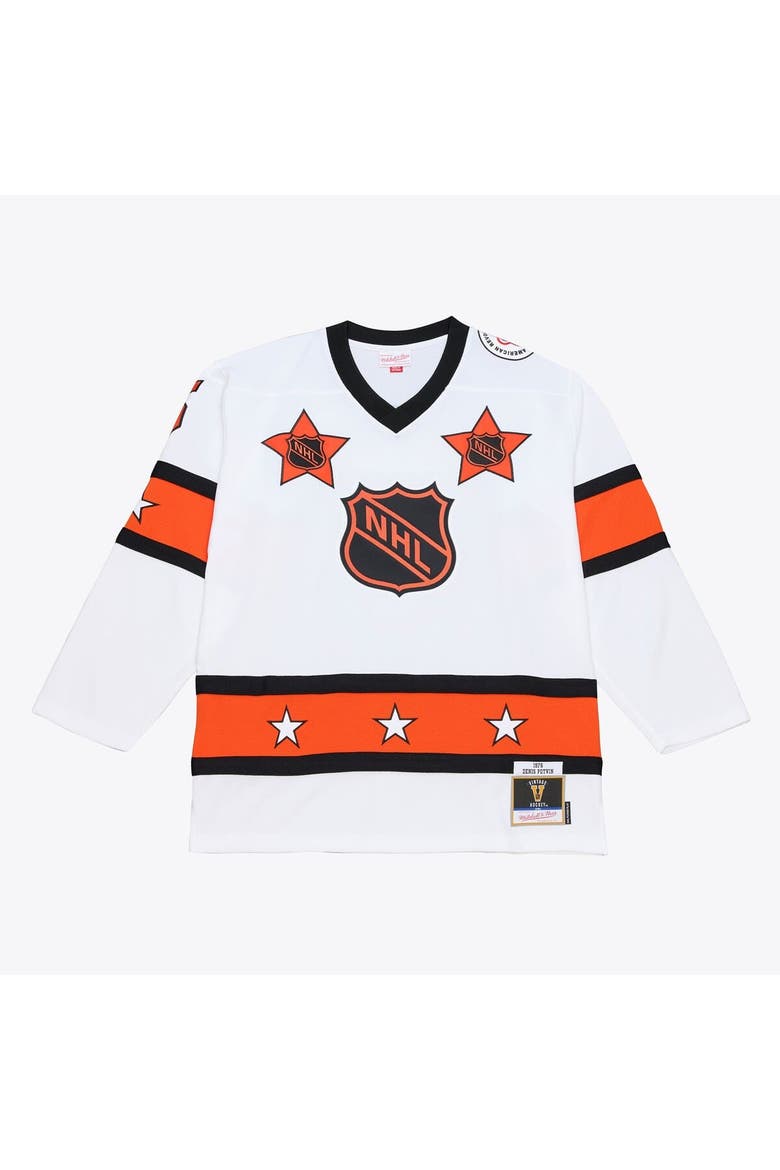 Men's Mitchell & Ness Denis Potvin White 1976 NHL All-Star Game Power Play Jersey, Main, color, White