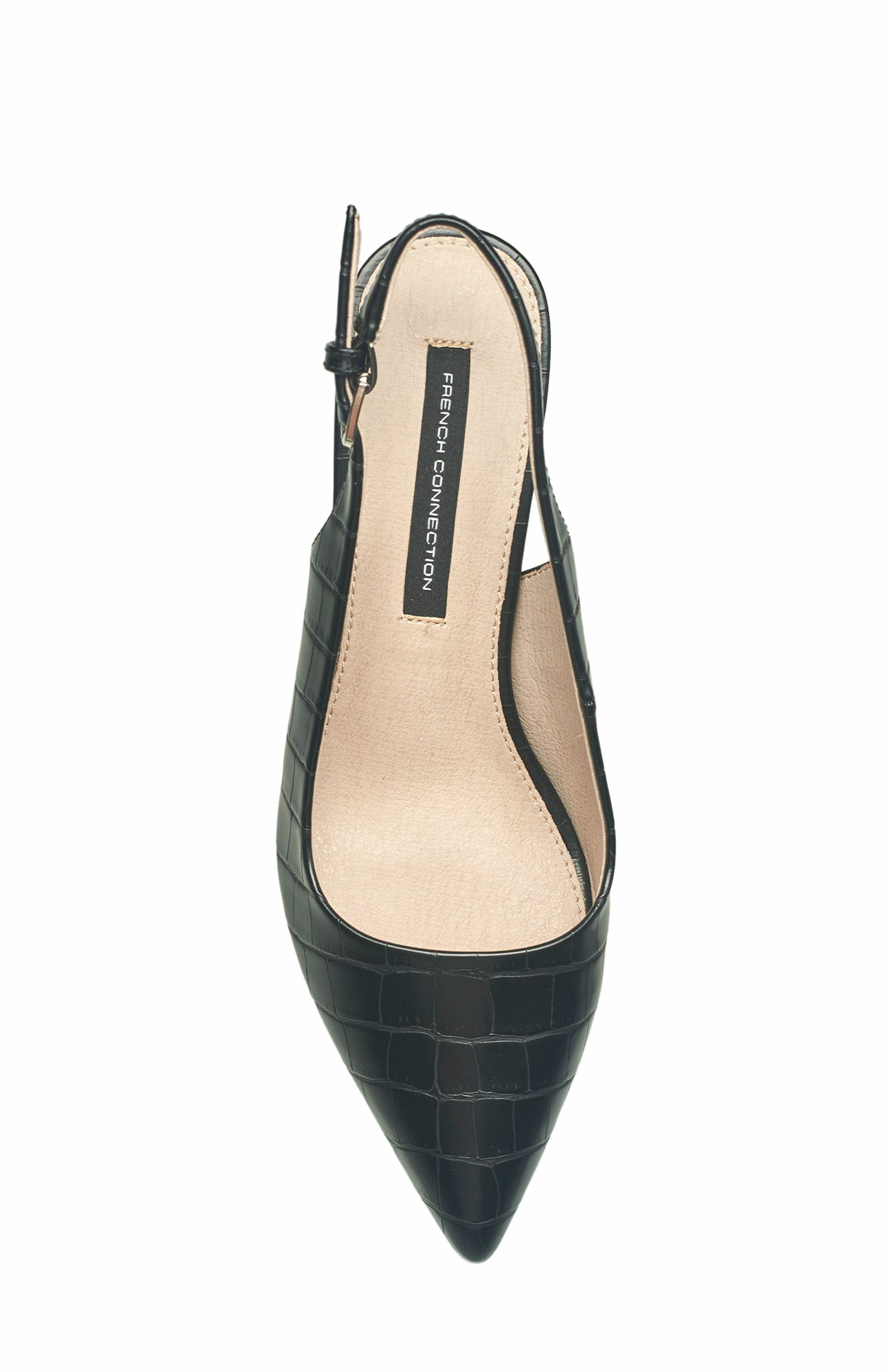 French Connection Quinn Slingback Pump Sandal, Alternate, color, Black