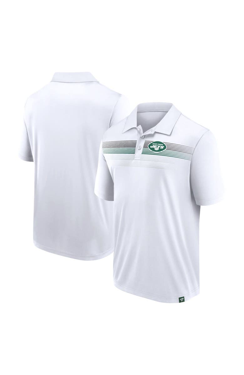 FANATICS Men's Fanatics Branded White New York Jets Victory For Us Interlock Polo, Alternate, color, White