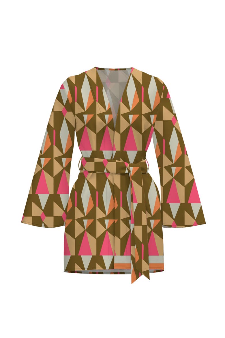 Short Duster in Caru Olive, Alternate, color, Caru Olive