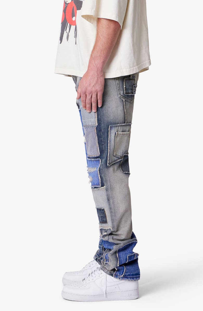 mnml Straight Patchwork Jeans, Alternate, color,