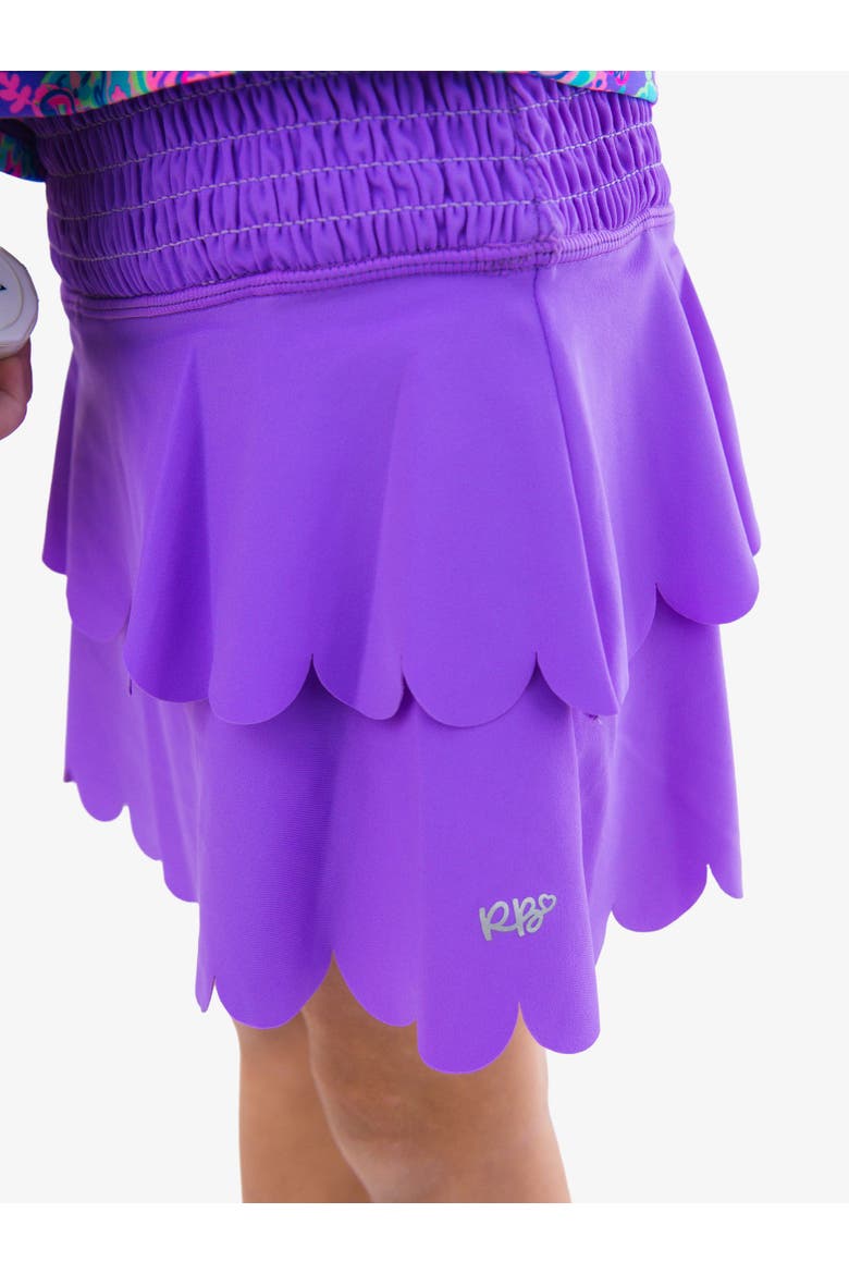 UPF50+ Active Tiered Flare Skort, Alternate, color, Neon Purple