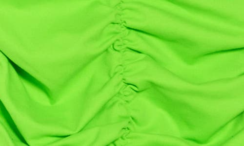Shop Susana Monaco Ruched Body-con Maxi Dress In Bright Lime