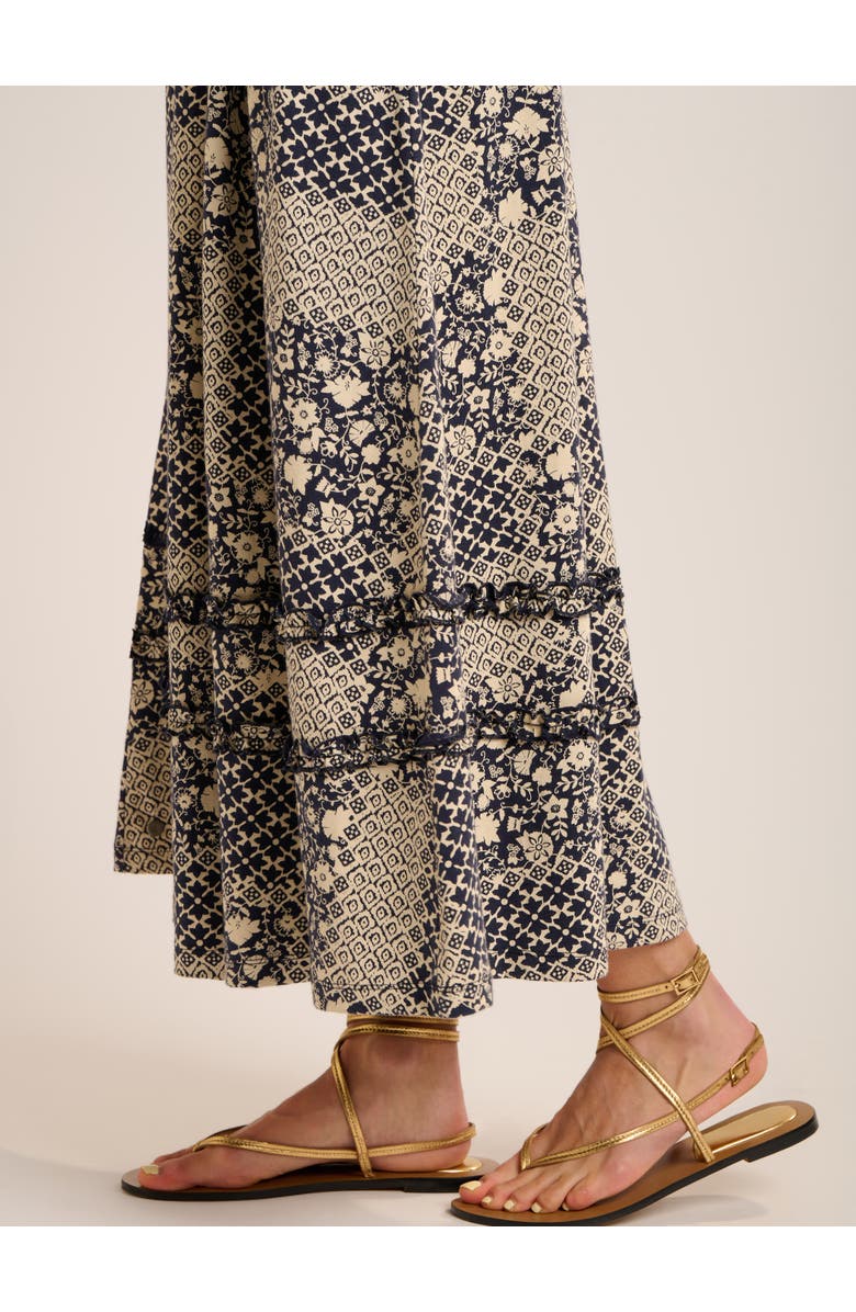 Brakeburn Katerina Printed Maxi Dress, Alternate, color, Navy