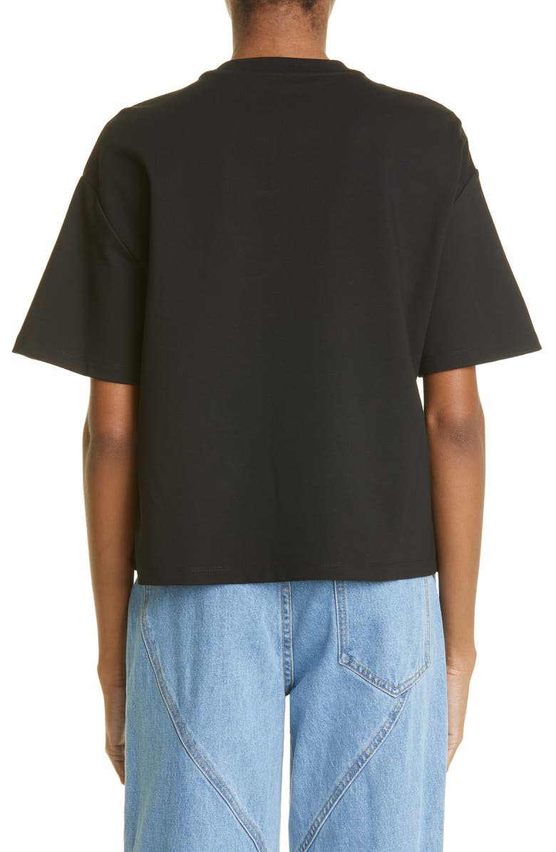 Area Crystal Butterfly Cutout T-Shirt, Alternate, color, Black