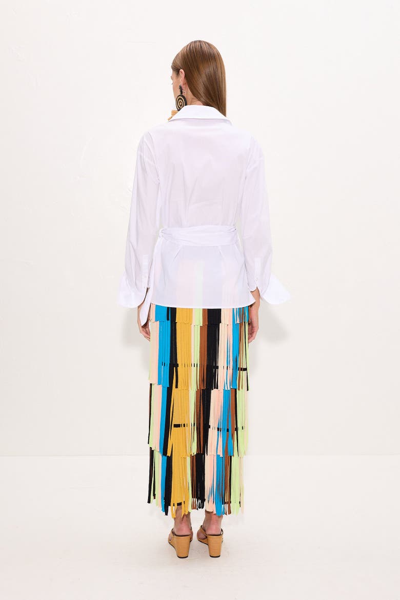 Za Za Knit Skirt, Alternate, color, Ocean Stripe