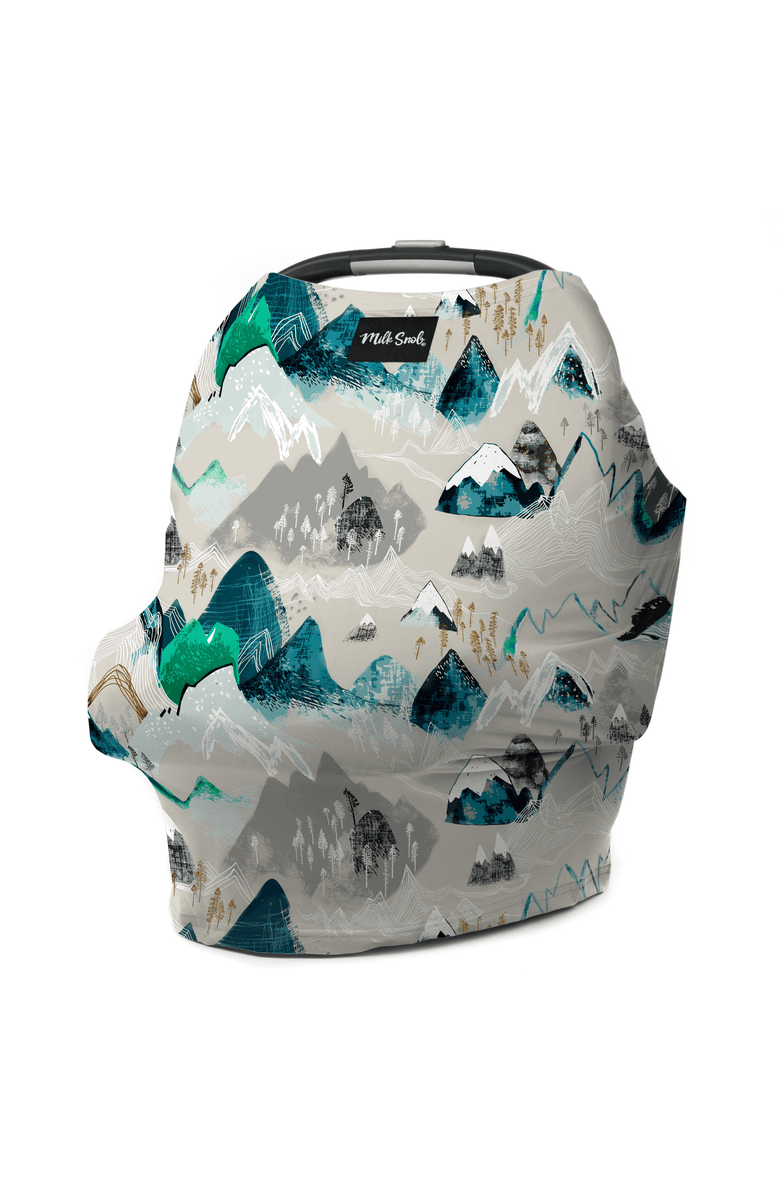 Milk Snob Original 5-in-1 Nursing and Car Seat Cover, Main, color, Rocky Mountains