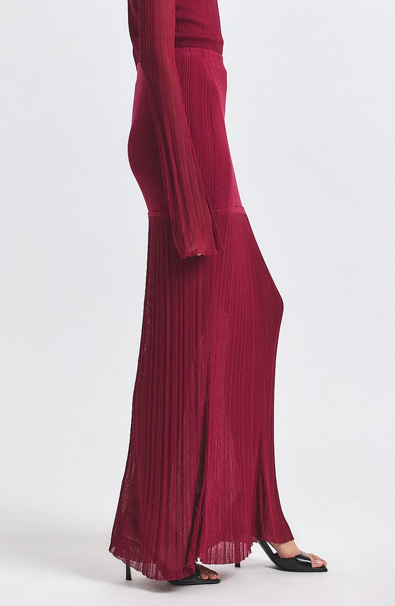 Derek Lam 10 Crosby Romina Rib Maxi Skirt, Alternate, color, Carmine
