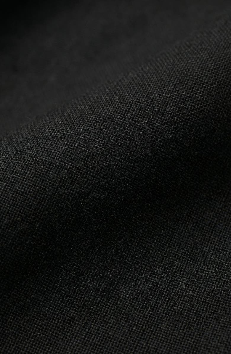 Modenaire Short Sleeve Bubble Hem Midi Dress, Alternate, color, Black