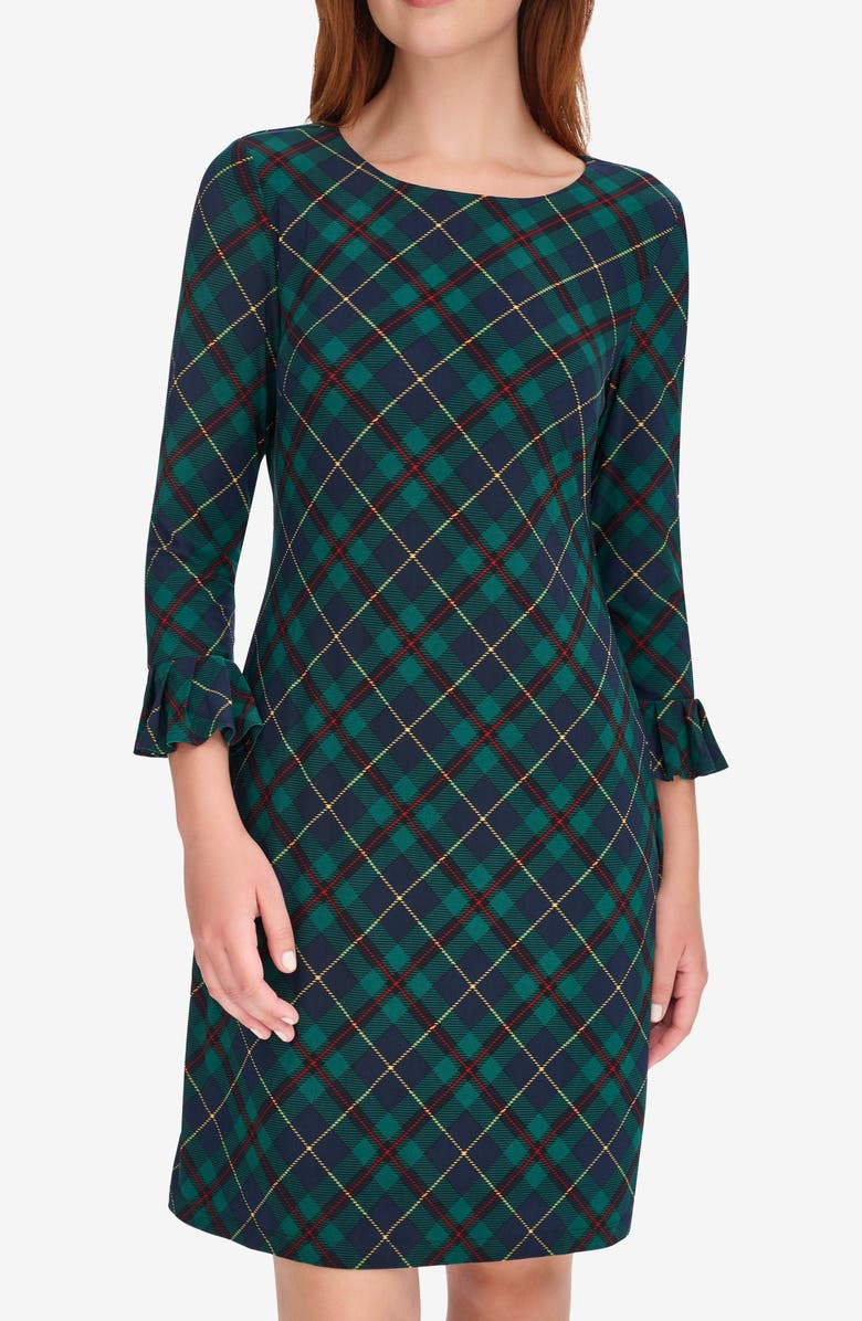 Tommy Hilfiger Plaid Jersey Dress, Alternate, color,