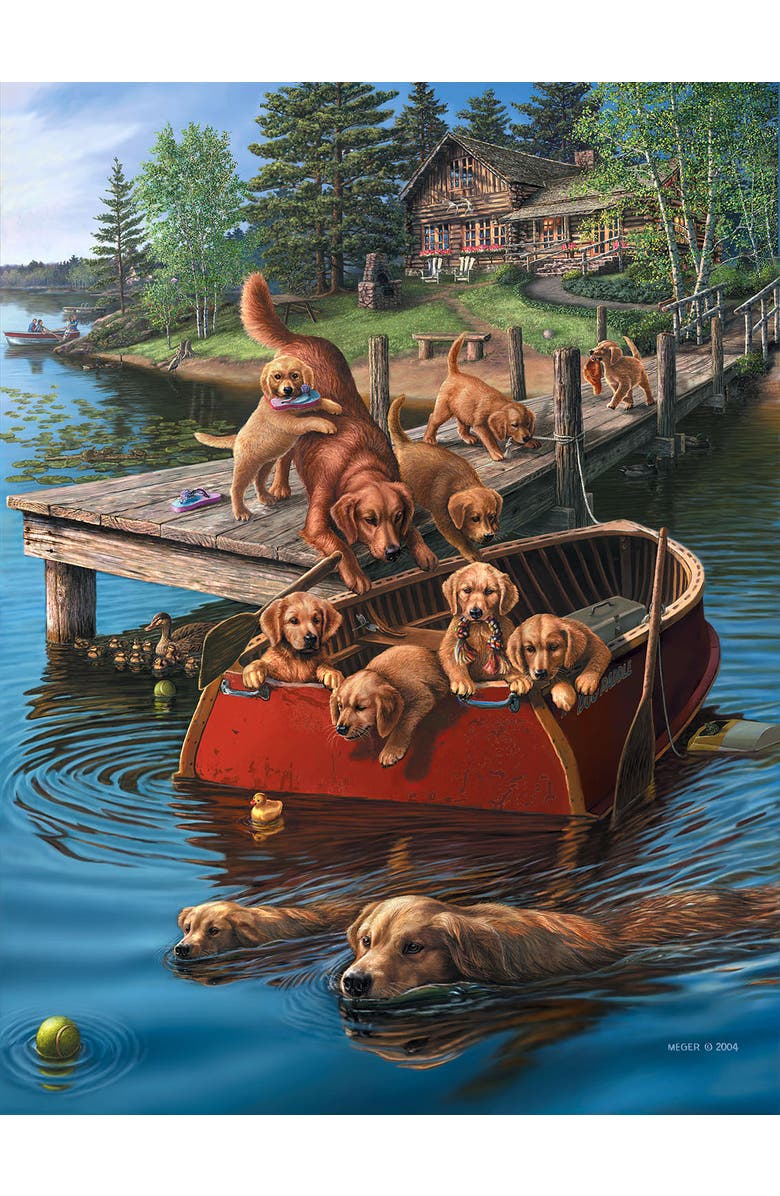 Sunsout Dog Paddle 300 piece Jigsaw Puzzle for Adults, Alternate, color, Multicolor
