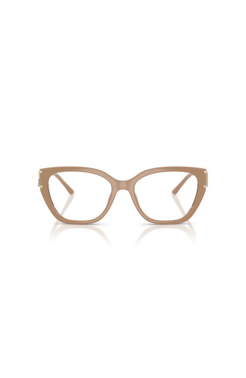 Michael Kors 54mm Square Optical Glasses In Nude