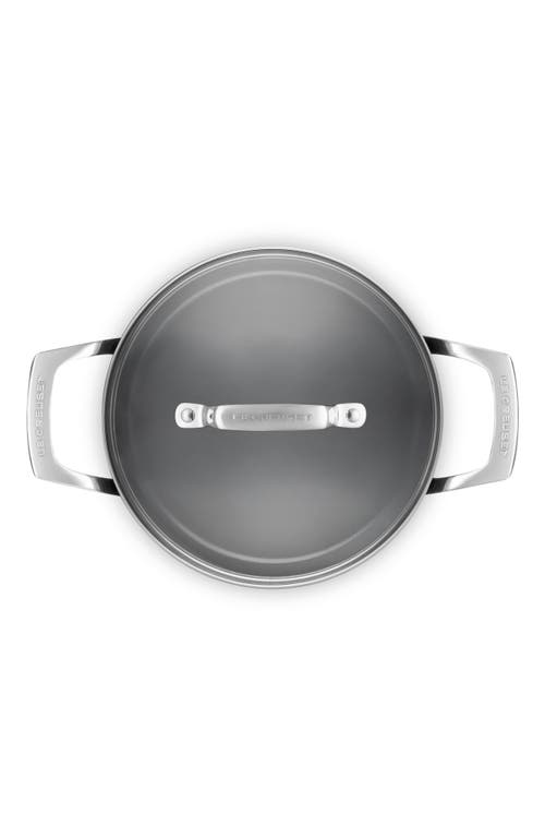 Le Creuset Essential Nonstick Ceramic Stockpot With Glass Lid In Black