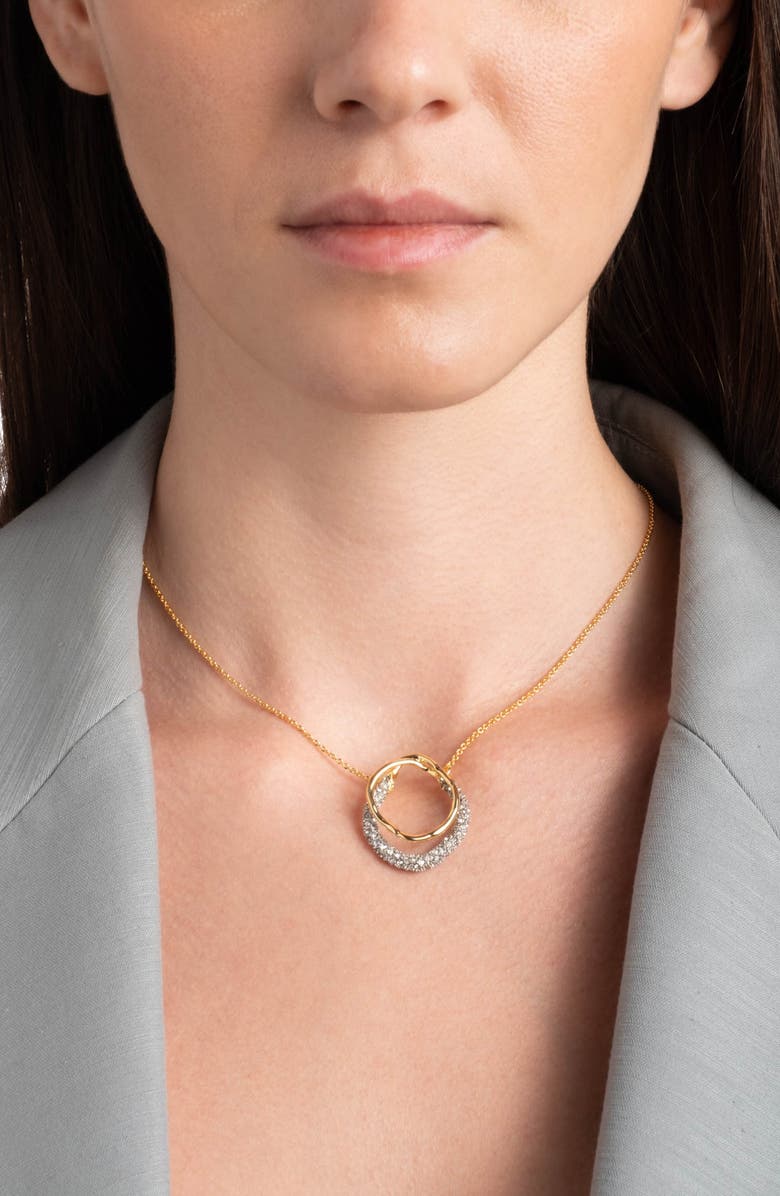 Alexis Bittar Solanes Crystal Orbit Pendant Necklace, Alternate, color, Crystals