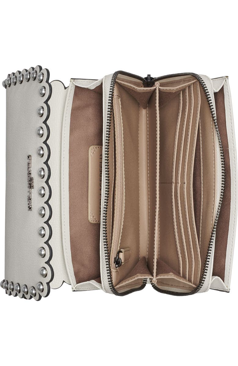 KARL LAGERFELD PARIS Lourdes Crossbody, Alternate, color, Winter White