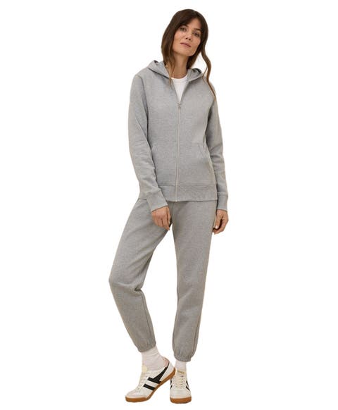 Organic Cotton Brushed Fleece Zip Hoodie