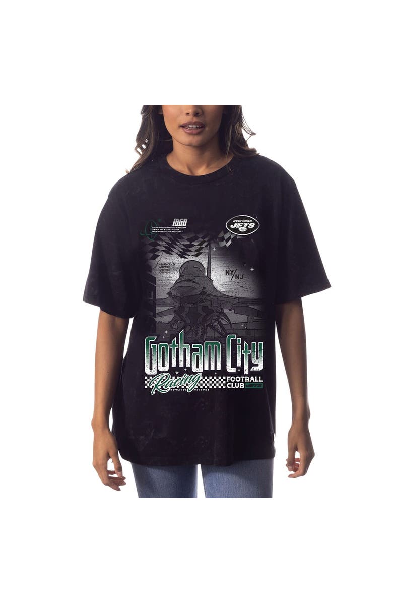 THE WILD COLLECTIVE Unisex The Wild Collective Black New York Jets Tour Band T-Shirt, Alternate, color, Black