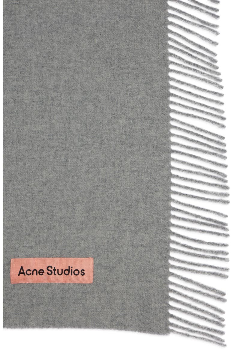 Canada Wool Fringe Scarf, Alternate, color, LIGHT GREY MELANGE