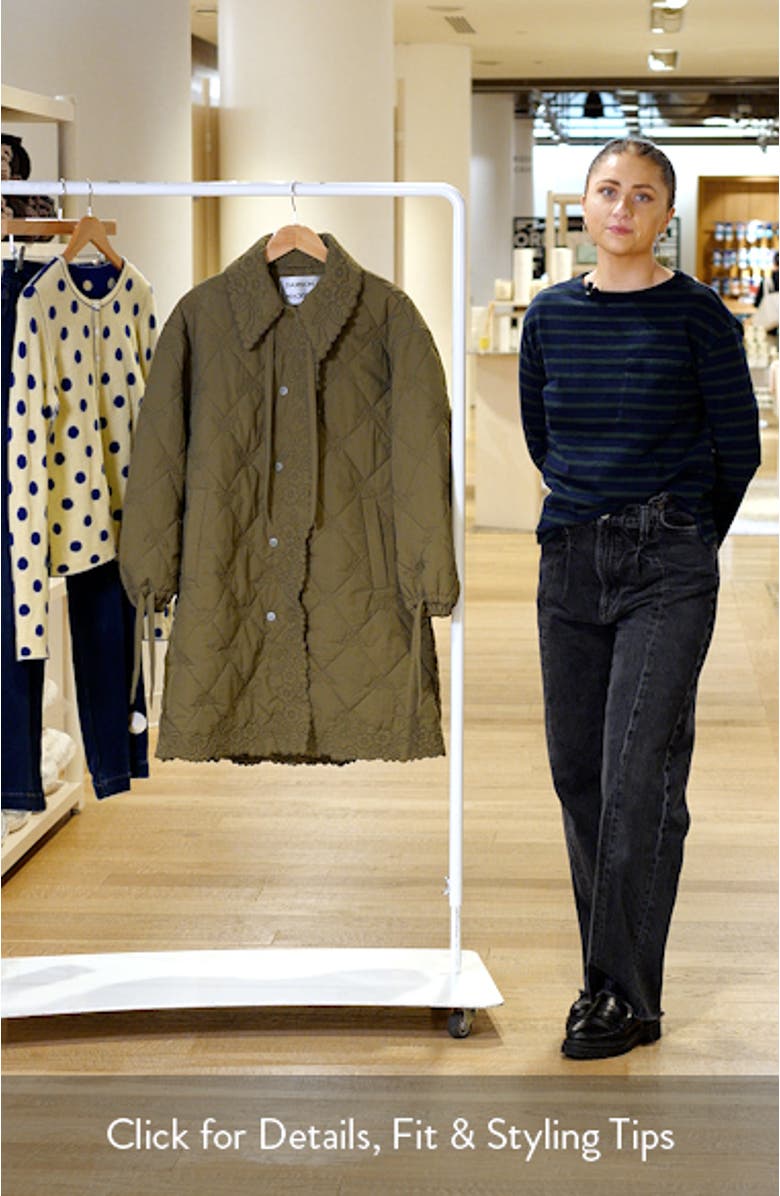 Avery Water Repellent Quilted Coat, sales video thumbnail