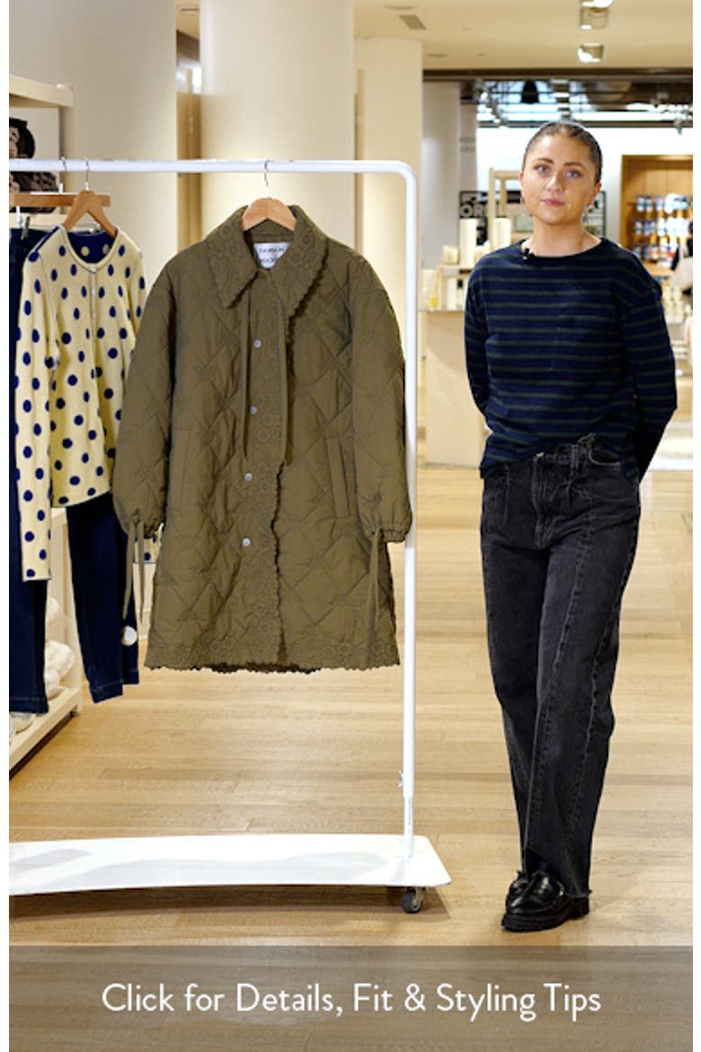 Avery Water Repellent Quilted Coat video