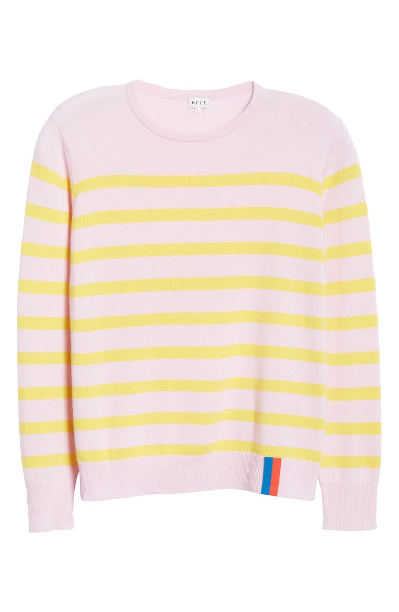 Kule The Skate Stripe Cashmere Sweater, Alternate, color, 