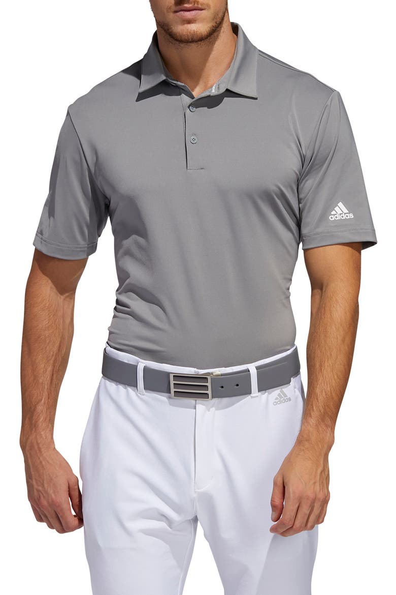 Ultimate365 Solid Performance Polo, Main, color, GREY THREE/ WHITE