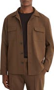 Reiss Peshi Button Front Overshirt