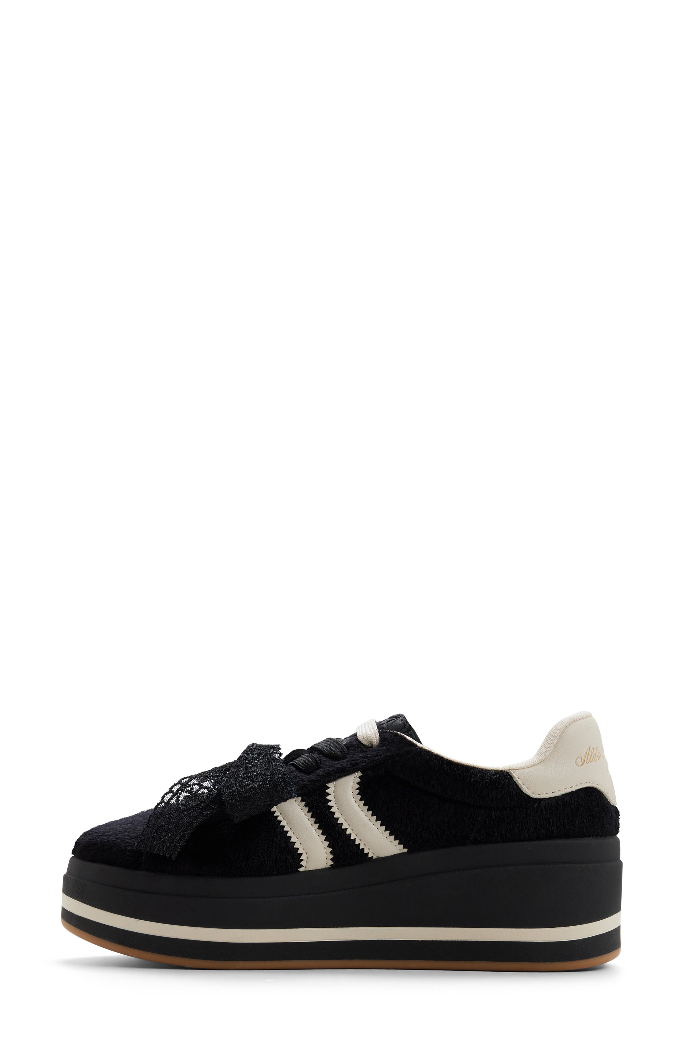 ALDO Paotlan Platform Sneaker, Alternate, color, Black/ White