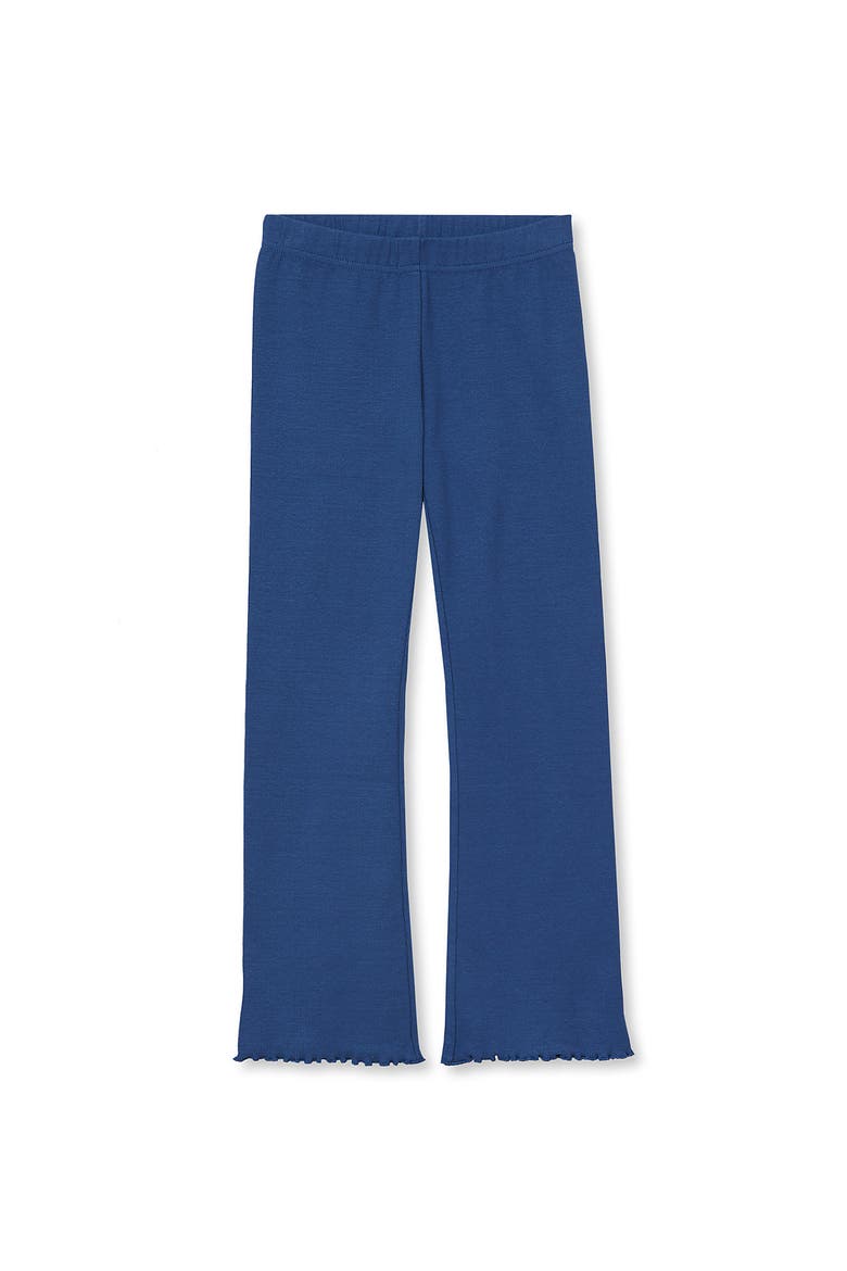 Girls Ribbed Knit Flare Leggings, Main, color, Dark Blue