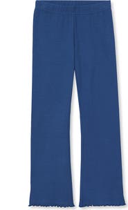 Lands' End Girls Ribbed Knit Flare Leggings