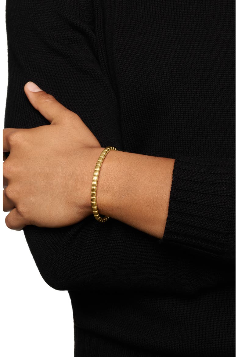 Spiritual Beads Cushion Bracelet, 5mm, Alternate, color, 18K GOLD