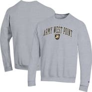Champion Men's Champion Heather Gray Army Black Knights Arch Over Logo Pullover Sweatshirt